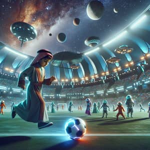 Intergalactic Soccer Tournament: Young Boy's Epic Game