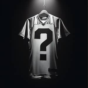 Athletic Mystery: Football Jersey with Question Mark