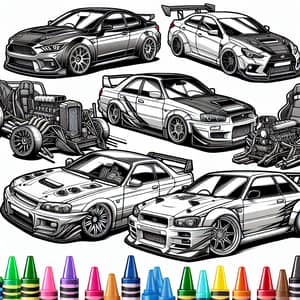 Color Your Dream Cars | Car Tuning Coloring Book