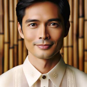 Filipino Male Portrait | Traditional Barong Tagalog