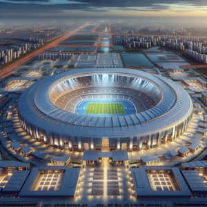 Massive Stadium with 300,000 Spectator Capacity