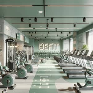 BeFit Sports Fitness Club - Inspiring Exercise Machines in Pastel Green
