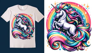 Splendid Unicorn T-shirt Design | High Quality, Vibrant Colors