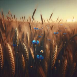 Rye vs Cornflower: A Philosophical Contrast in a Golden Field