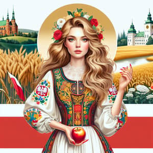 Poland Personified: Slavic Beauty in Traditional Costume