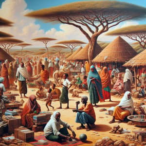 Historical Scene of Somali Daily Life in 1991
