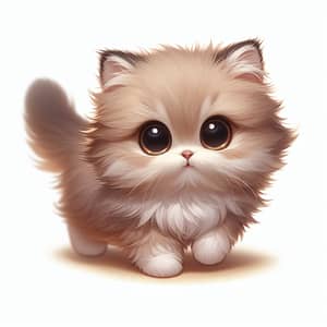 Fluffy and Playful Cat - Cute Domestic Feline