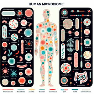 Exploring the Human Microbiome: Diverse Microorganisms in Harmony