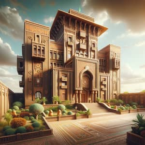 Majestic Sudanese Embassy: Traditional Mud Brick Architecture