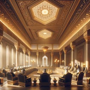 Luxurious Saudi Royal Palace with Regal Dignitaries | Heritage Elegance