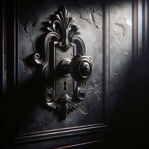 Dynamic Dark Stylish Background - Rustic Door Lever Showcase