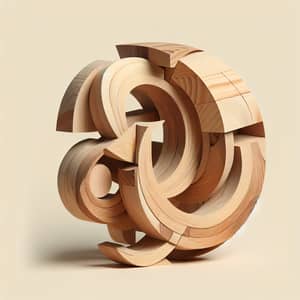 Abstract Wooden Sculpture by Ben Richer