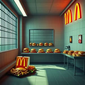 McDonald's Food Inside a Prison Room