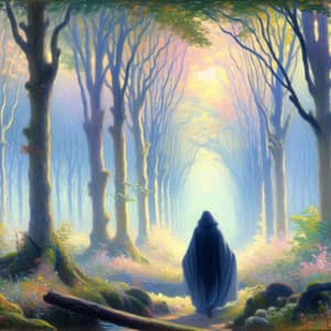 Enchanted Forest Impressionist Painting