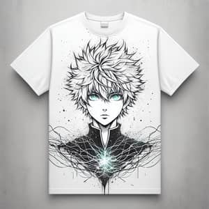 Minimalistic Ink Drawing T-Shirt Design