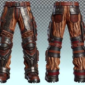 Fantasy Armored Pants - Lumberjack Inspired Design