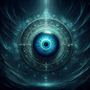 Menacing Evil Eye in Cryptic Shadows | Mystical Aura