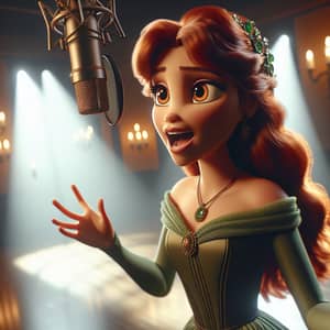 Redhead Brave Disney Princess Singing in Studio | Silay