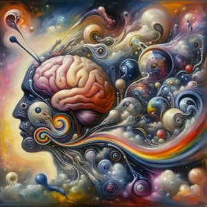 Surreal Oil Painting: Mental Health Theme | Abstract Artwork
