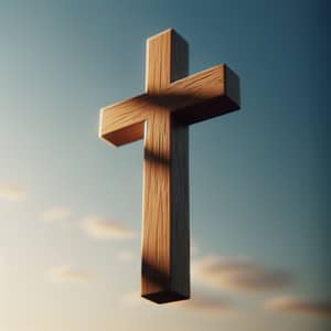 Classic Oak Wood Christian Cross | Symbol of Faith & Hope