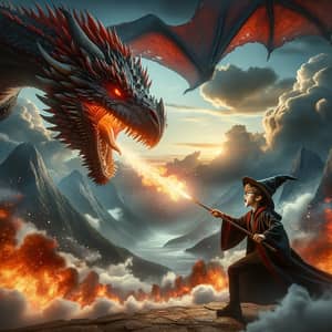 Epic Wizard vs Dragon Duel in Magical Land | Adrenaline Rush