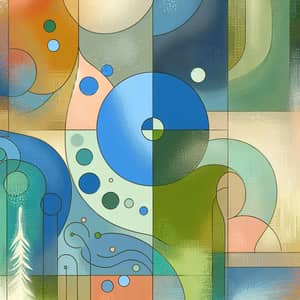 Tranquil Healing Abstract Art | Calm Colors & Symbols