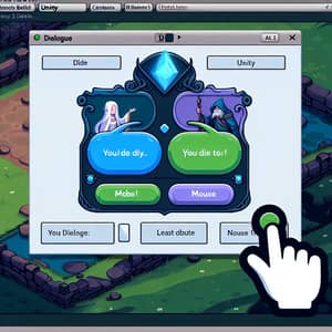2D Dialogue Interface for Unity with Fantasy Environment