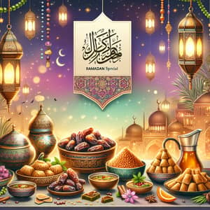 Ramadan Special Offer: Traditional Food & Lantern Display