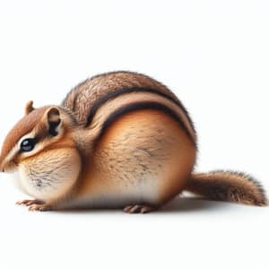 Charming Chipmunk with Large Hindquarters - Whimsical Pose