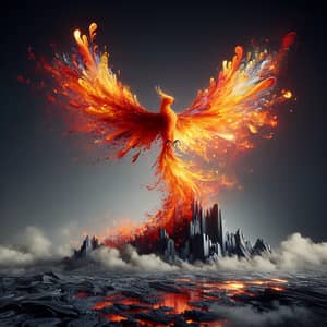 Fiery Phoenix Rising | Symbol of Resilience & Hope