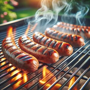 Sizzling and Juicy Grilled Sausages | Backyard BBQ Delight