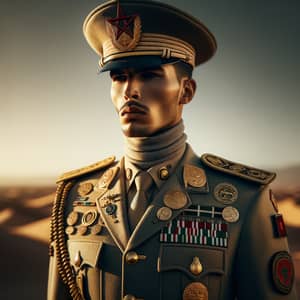 Moroccan Soldier in Traditional Uniform - Duty and Dedication