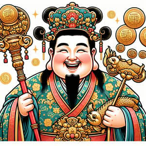 Chinese God of Wealth | Cai-Shen Prosperity Image