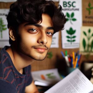 Young South Asian Boy Studying BSc Agriculture | Bright Future Ahead
