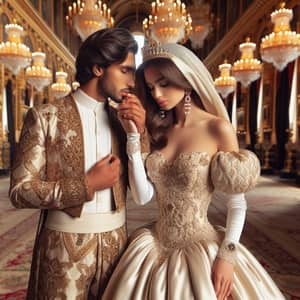 Prince Kissing Princess Hand: A Royal Romance
