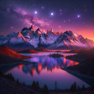 Stunning 4K Landscape Wallpaper of Twilight Mountains