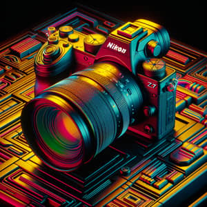 Vibrant Nikon Z f Camera Showcase