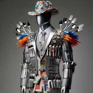 Bold Male Costume Design from Recycled Materials - Creative and 