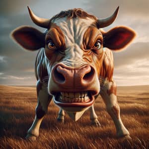 Angry Cow - Intense Emotions Captured in Art | Website Name