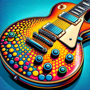 Pop Art Inspired Les Paul Guitar Design