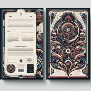 Intricate and Eye-Catching B5 Book Cover Design