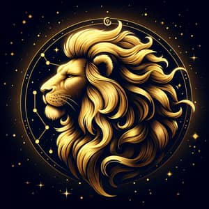 Leo Zodiac Sign - Majestic Lion Symbolizing Strength