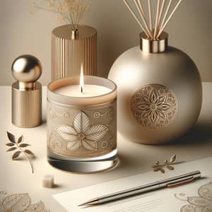 Timeless Aesthetic Candle and Diffuser Set for Business Context