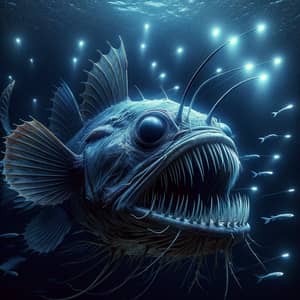 Angler Fish: Bioluminescent Lure and Needle-Like Teeth
