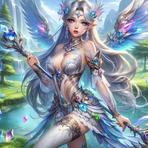 Dynamic Female Fantasy Character - Enchanted Warrior
