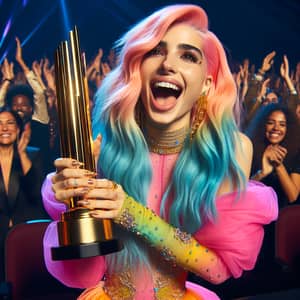 Female Pop Artist Wins Major Music Award | Prestigious Ceremony