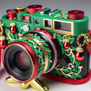Christmas-Themed Decorative Camera | Festive Holiday Photography Gear