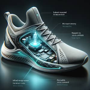 Elegant Holographic Projector Shoes for Enhanced User Experience