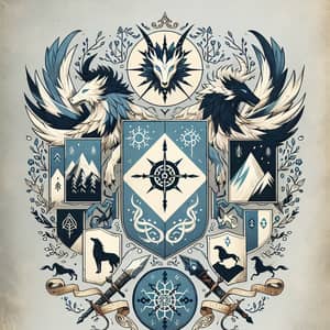 Armoirie des Nevosken - Skoldbrenn Clan Emblem Inspired by Nordic Tradition