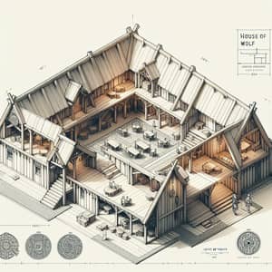 House of Wolf: Scandinavian Quarters Reflecting Viking Era Aesthetics